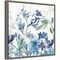 Colors of the Garden III Cool Shadows by Wild Apple Portfolio 16-in. W x 16-in. H. Canvas Wall Art Print Framed in Grey